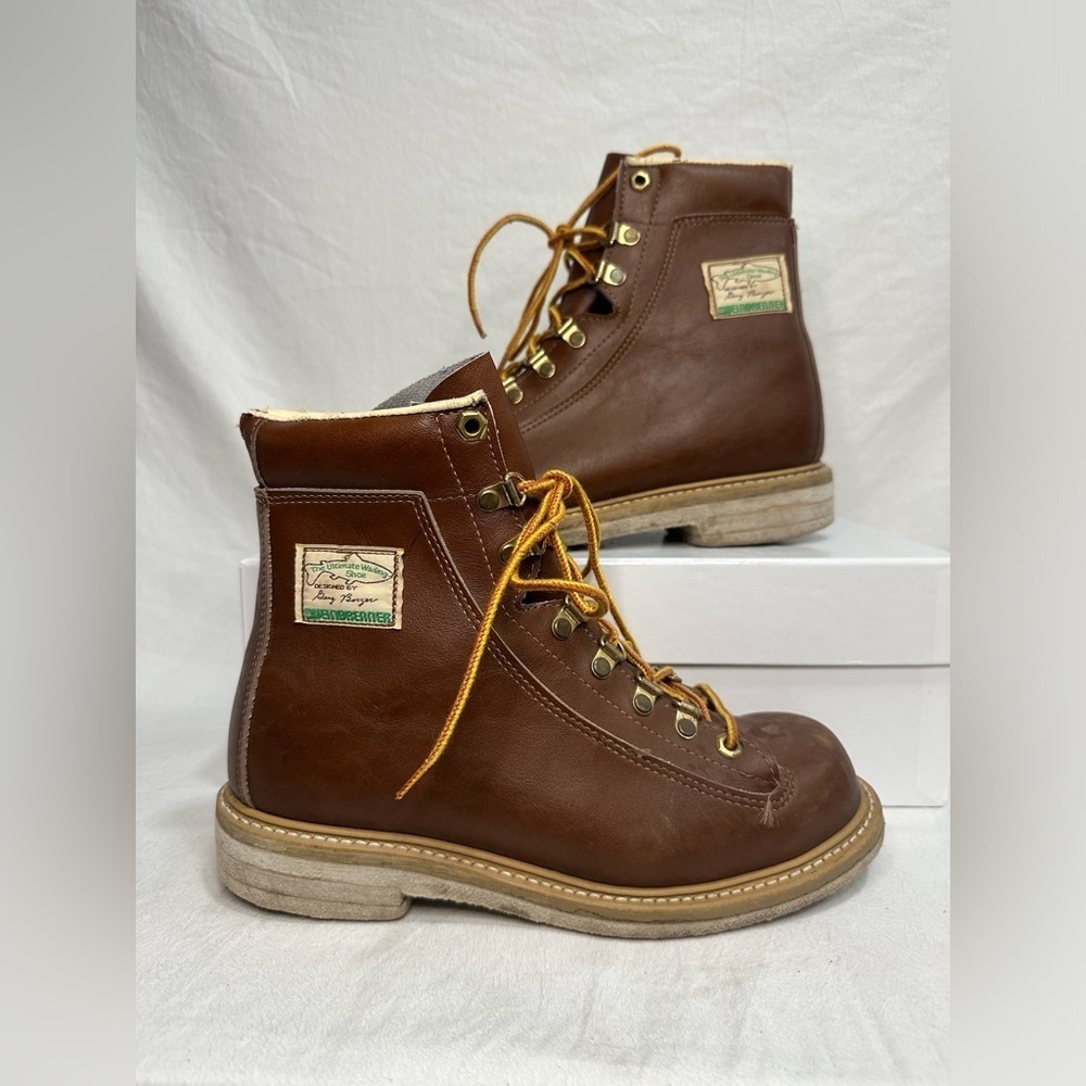 Vintage Weinbrenner The Ultimate, Brown Wading Shoe Gary Borger Felt, Men's Sz 8